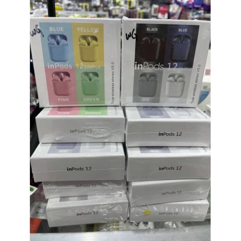 HEADSET BLUETOOTH TWS INPOD 12 MACARON