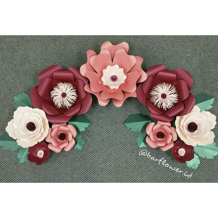 

Paper flower dekorasi bunga kertas 11