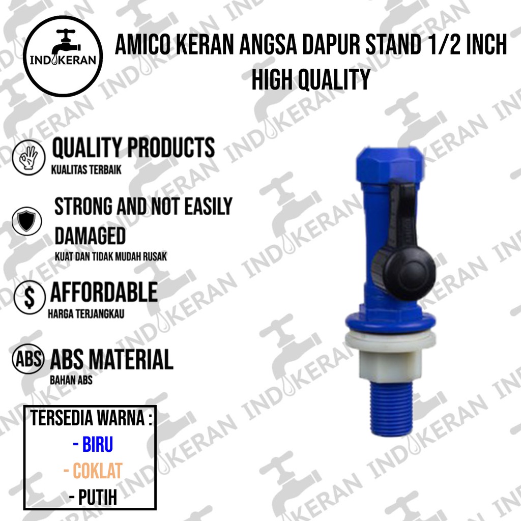 AMICO - Kran Angsa Dapur Stand - 1/2 Inch - High Quality