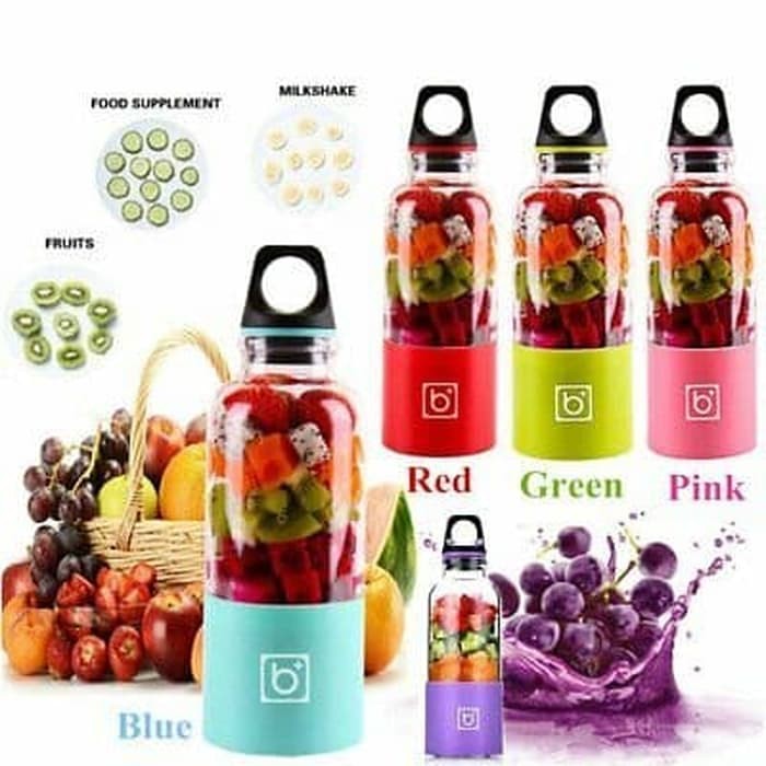 Jual NT BINGO Juicer Cup Portable Blender Juice Serbaguna 4 Mata Pisau ( FREE SIKAT