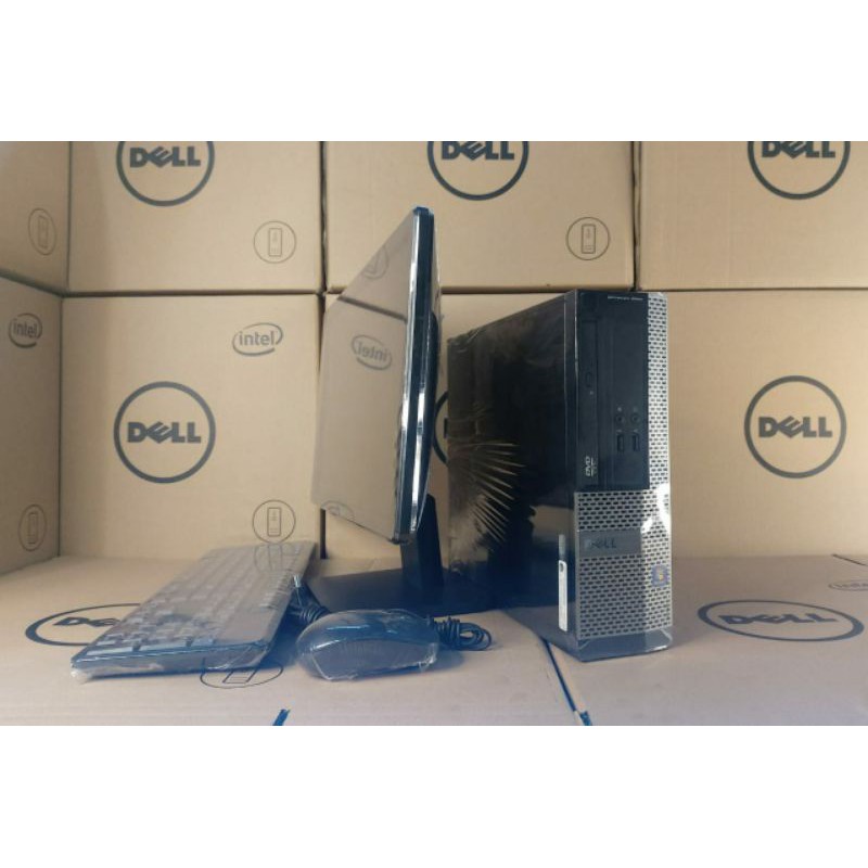 PAKETAN MINI PC DLL 3020 CORE I5 GEN 4 PAKAI LCD 19IN WIDE BERKUALITAS FULL