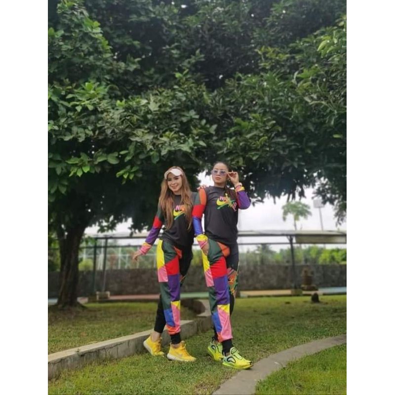 BAJU SENAM HIP HOP NIKE FUN GAMES KAOS LENGAN PANJANG DAN CELANA JOGGER