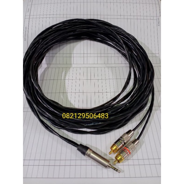 kabel hp mini stereo to rca 10 meter