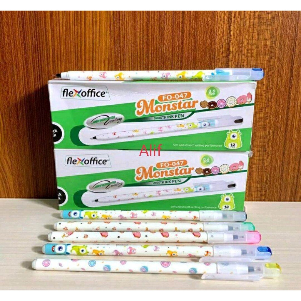 

BOLPOINT FLEXOFFICE MONSTAR KARAKTER 1PAK ISI 12PCS