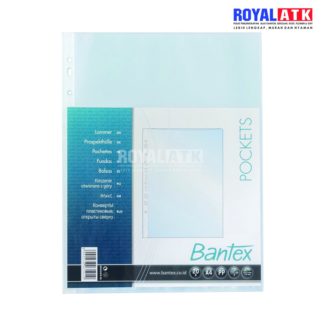 POCKET 2044 FC 0.06MM PP:20PCS BANTEX 8044 08