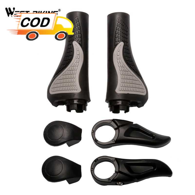 bigshop88 Pegangan Tangan Stang Sepeda Tanduk Karet Rubber Hand Grip Anti Slip Ergonomis Gagang MTB Mountain Bike Lipat Handlebar Modifikasi