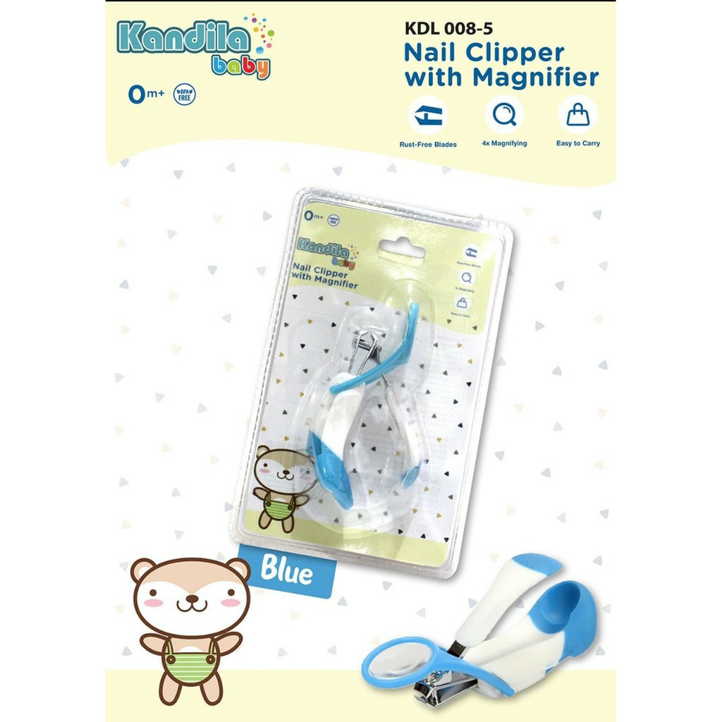 Kandila Nail Clipper with Magnifier KDL 008-5 Gunting Kuku Bayi