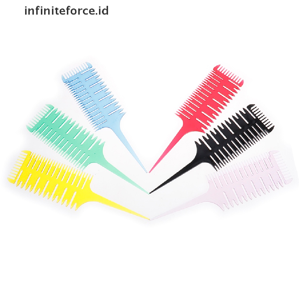 (Infiniteforce.Id) Sisir Cat Rambut 3 Arah Untuk Salon