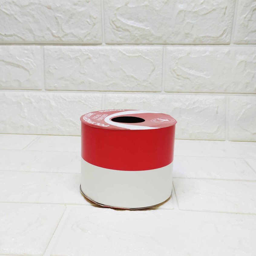 Pita Kado Jepang Merah Putih 3 inch ( 7 cm ) - Pita Bahan Dekorasi