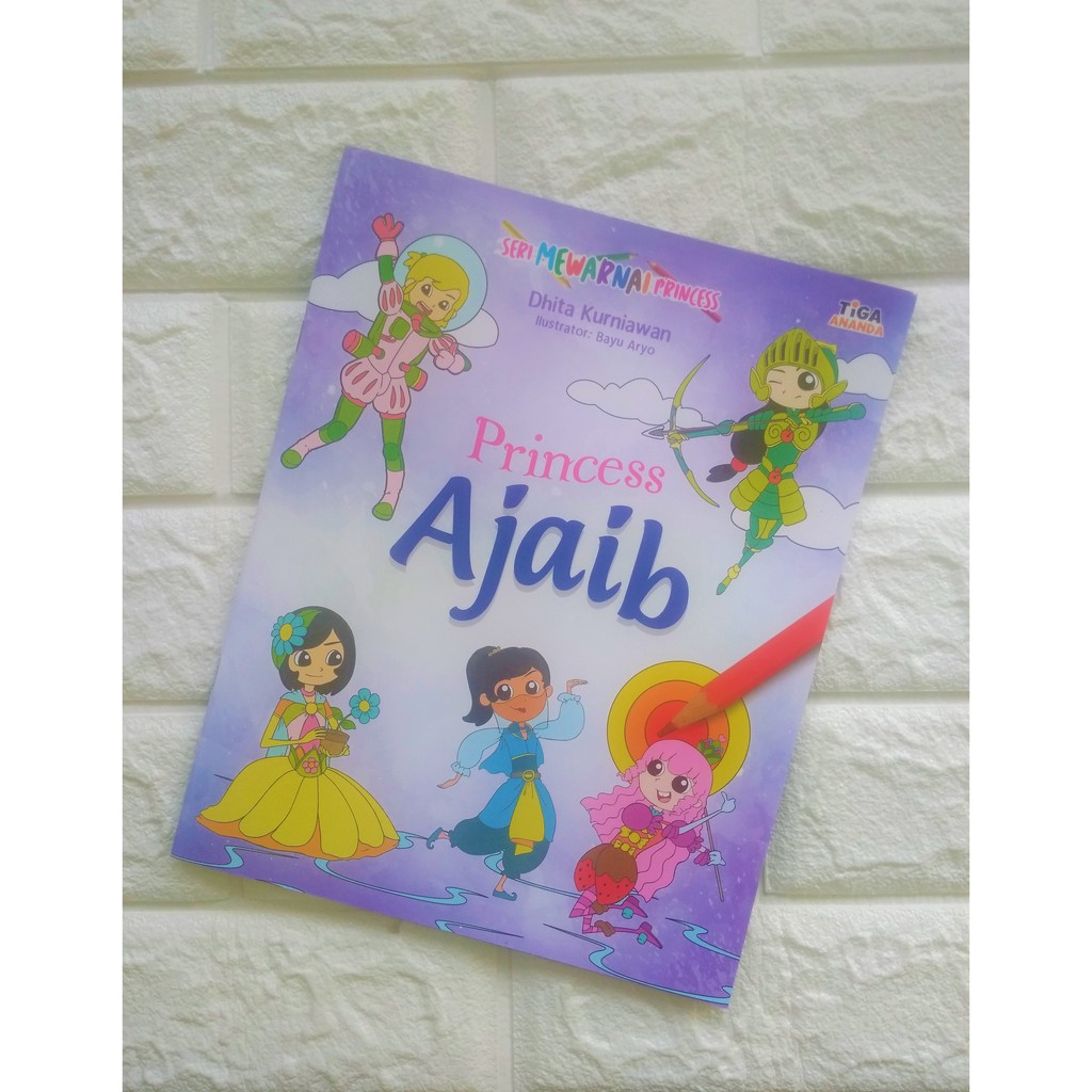 Buku Mewarnai Princess Ajaib