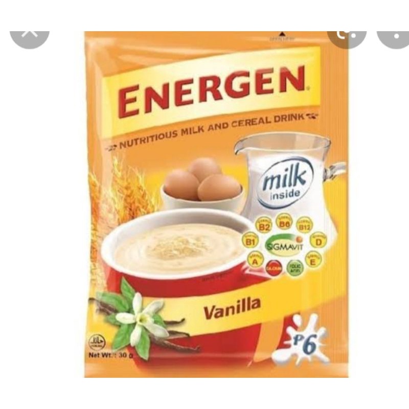 

energen susu bergizi rasa vanila dan cokelat