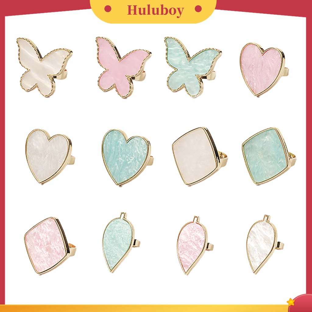 Huluboy Huluboy♡ Cincin Palet Cat Kuku Universal Mudah Dibersihkan Warna Emas