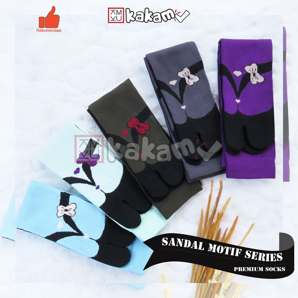 Kakamu Kaos Kaki Jempol Motif Sandal