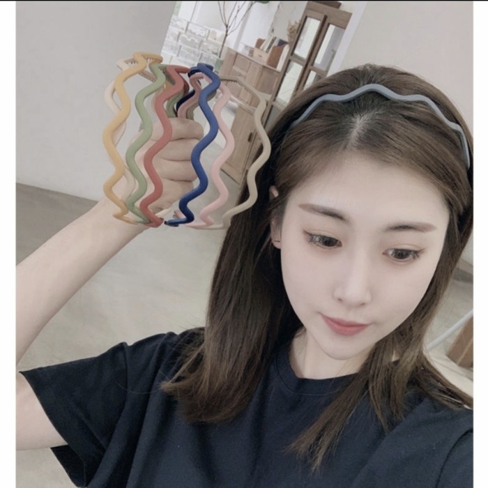 P8W Bando DOFF GELOMBANG Korea ZigZag Besar Wave Matte Ombak Shaped