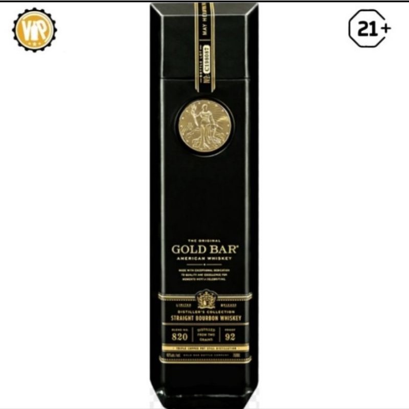 Gold Bar Black Double cask Straight Bourbon Whiskey