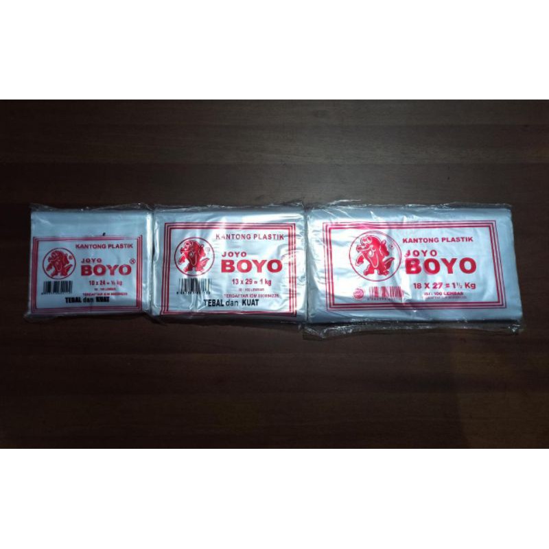 Plastik PP Boyo 10x24 13x29 18x27