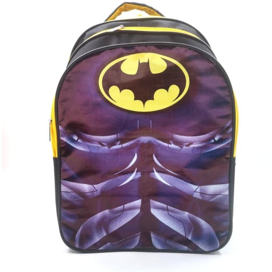 BAJ Tas Ransel Anak Sekolah TK / SD SUPERHERO OTOT Spiderman Captain America Batman 1358 1614 - TA031