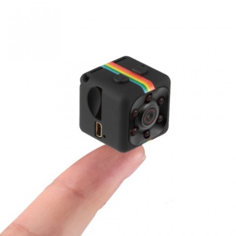 Kamera CCTV Mobil - SQ11 Mini Action Spy Camera 1080P HD DVR Night Vision BLACK