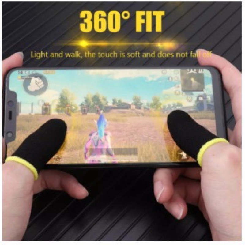sarung jempol gaming ff ml pubg / sarung jari 2 pcs/sarung jempol anti keringat
