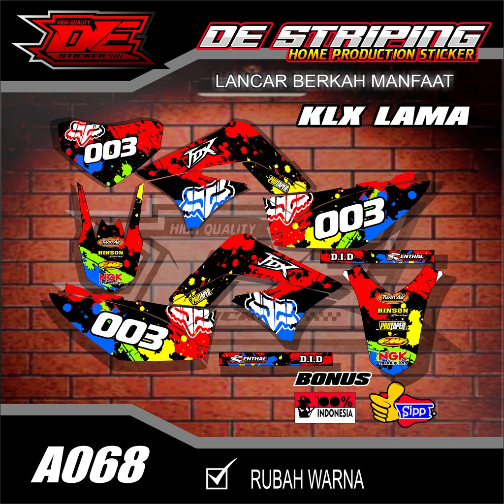 STRIPING KLX LAMA STIKER KLX LAMA KLX 150 KEREN A071