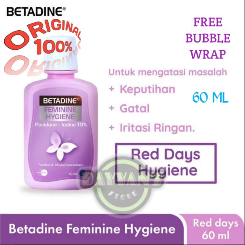 Jual Betadine Feminine Hygiene Povidone Iodine 10 60ml Shopee