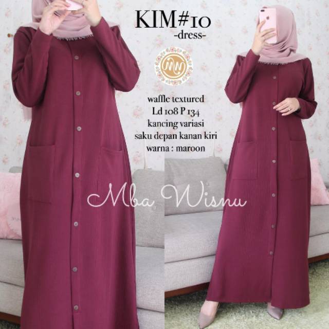 KIM #10 DRESS MBA WISNU  GAMIS MW HIJAB