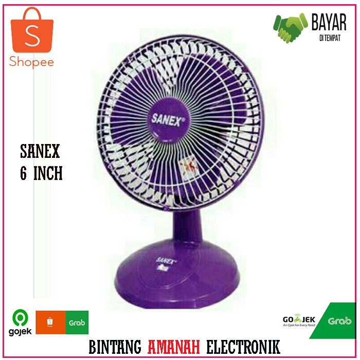 NATIONAL Sanex Kipas Angin Meja Ukuran 6 Inch