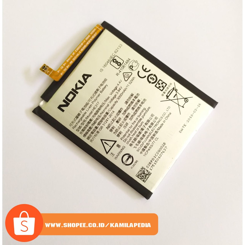 Jual Baterai Nokia 6 HE317 / Baterai Nokia 6 HE317 / Baterai Nokia 6 HE317 Original