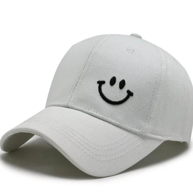 Topi Baseball dewasa Bordir Smile