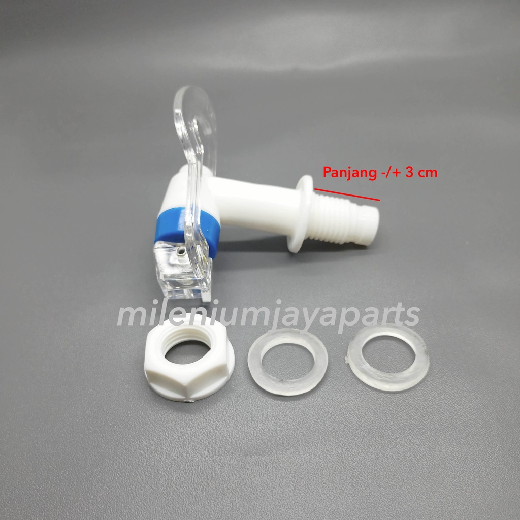 Kran Dispenser Oval / Pencetan Keran Air Galon Drat Luar plus 2 seal model Dorong-1