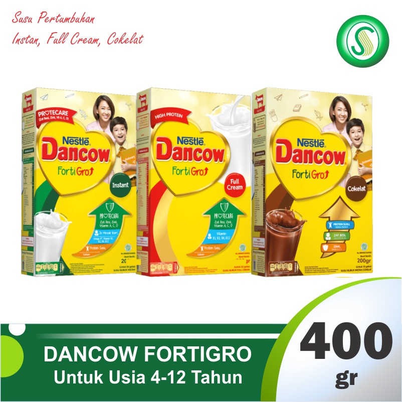 

Dancow Fortigro 390gr - Full Cream / Instan / Cokelat - Susu Pertumbuhan Anak