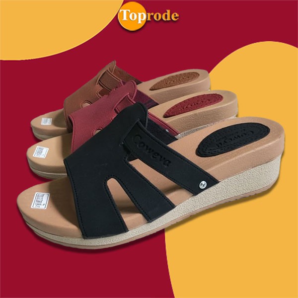 SANDAL WEDGES TALI CASUAL TERBARU MURAH SELOP SLOP SLIP SELIP TINGGI KEKINIAN CEWEK KARET WANITA TY03A