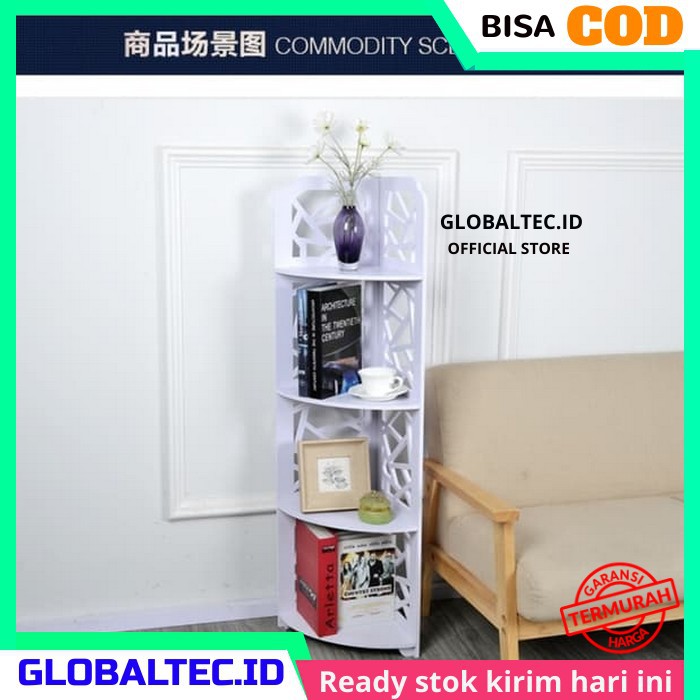 Rak Sudut Vintage DIY Dekorasi Susun Portable Shabby Chic Rak Sudut Vintage DIY Dekorasi Susun Portable Shabby Chic