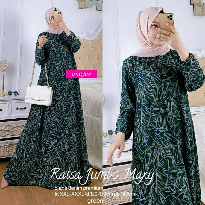 Raisa Jumbo Maxy, maxi dress, dress jumbo, baju jumbo, gamis, gamis jumbo, gamis cantik,fashion,ootd