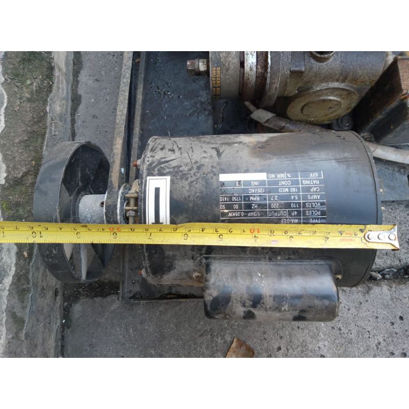Ac motor Plus gearbox Ex Mesin Strapping Contoh Sesuai Vidio Tanpa Box