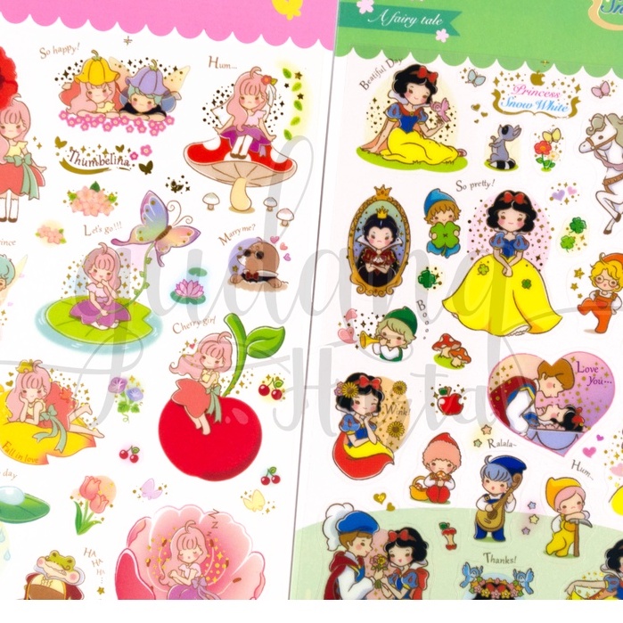 Stiker Korea Fairy Tale Sticker Lucu Banyak Motif DIY GH 303032