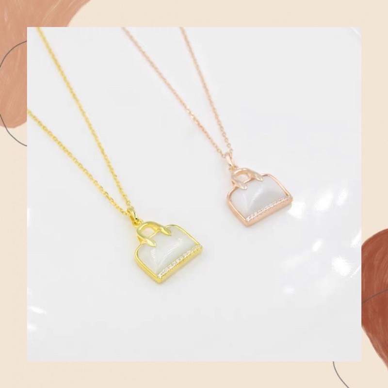Kalung Tas Diamond Nikmir Artis Titanium Premium Import Aksesoris Fashion wanita Anti Karat