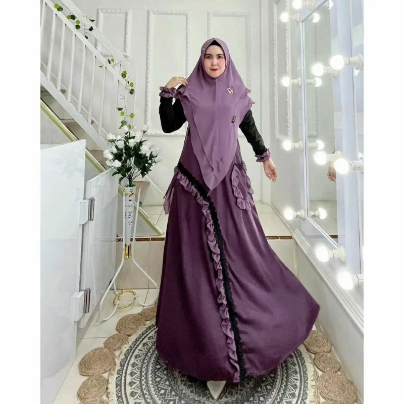GAMIS SYARI MADINAH SYARI / GROSIR BUSANA SURABAYA / ORI MP SYAKILA SYARI BAHAN CERUTY
