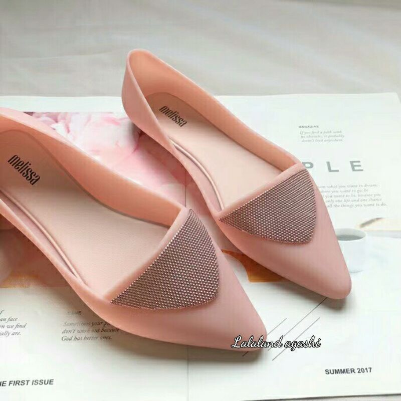 Sepatu Melissa Pointy IV ad pink/sepatu melissa pointy/sepatu melissa pita