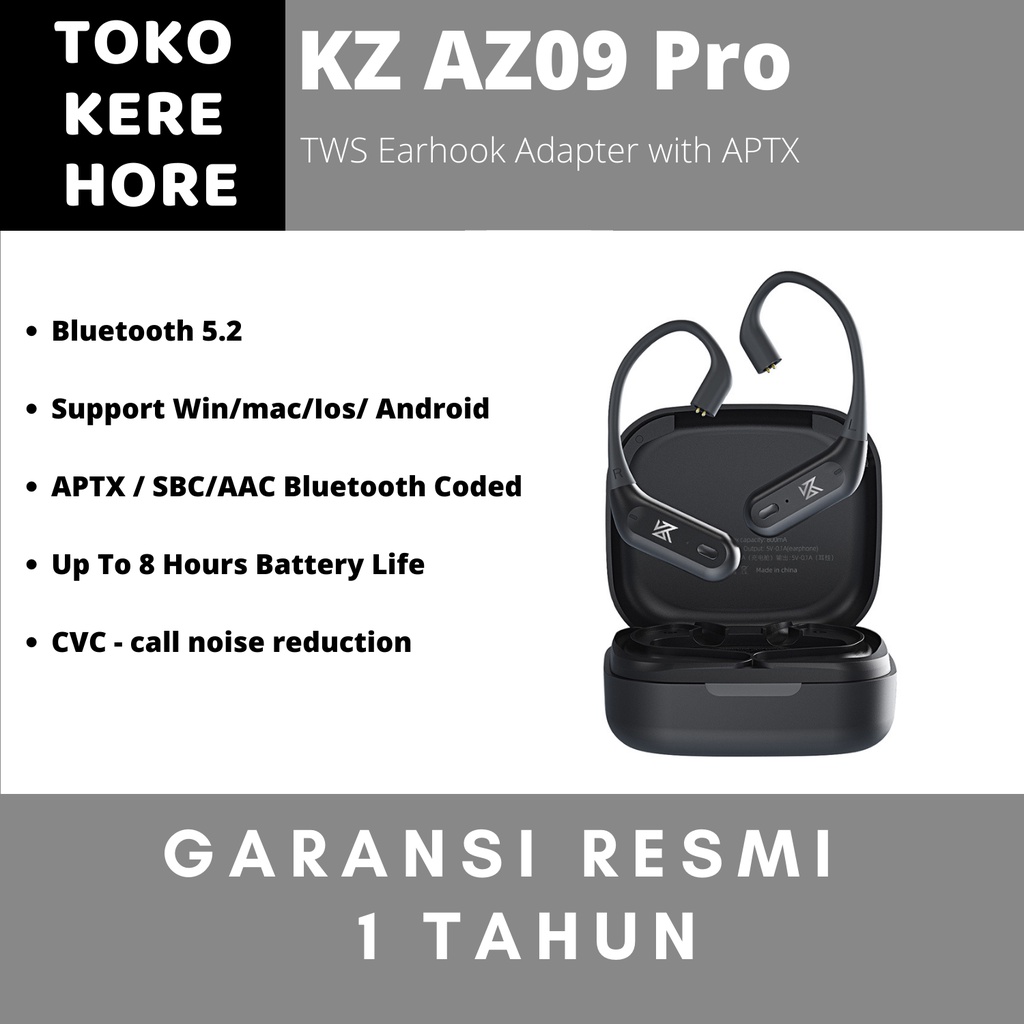 KZ AZ09 Pro Knowledge Zenith APTX TWS Earhook HD Bluetooth Adapter