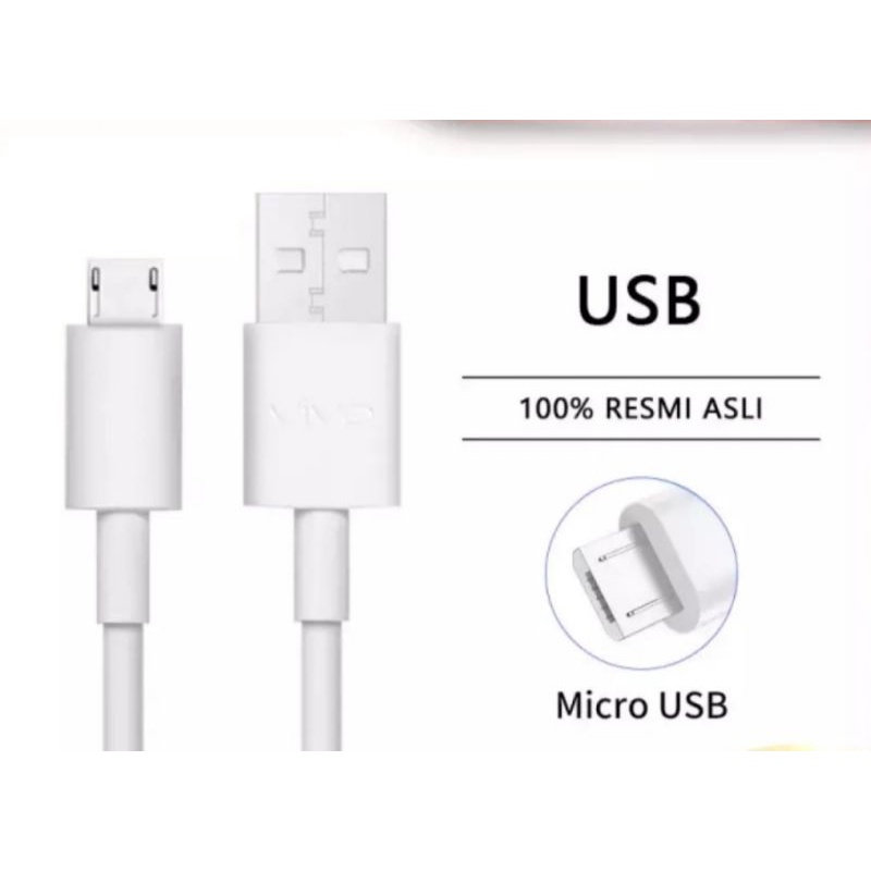 VIVO KABEL DATA MICRO USB ORIGINAL FAST CHARGING KABEL CHARGER CASAN VIVO Y12, Y19, Y20, Z1 PRO