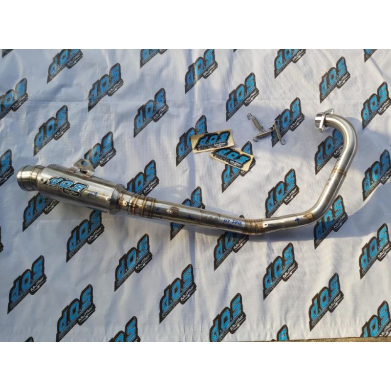 knalpot D.O.S Muffler Dos Muffler Mx King Mx King 150 Y15ZR Stainless original racing
