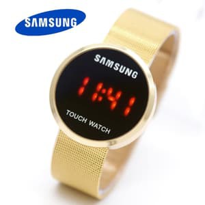 Jam Tangan WAnita Samsung Digital Touch Watch Bulat Pasir