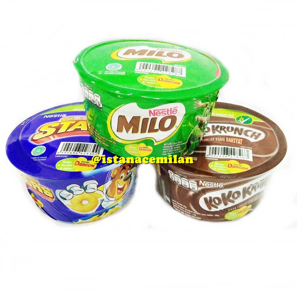 Koko Krunch / Milo / Honey Stars Cereal Combo Pack Cup