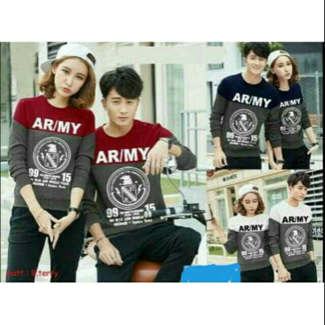 SWEATER COUPLE &quot;ARMY&quot; / SWEATER PASANGAN