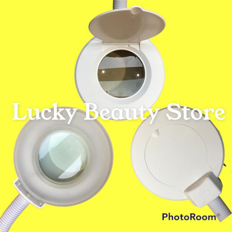 LED EYELASH LED Lampu Facial Led Disesuaikan Magnifiying Lamp Lampu Meja Desk Lamp Kaca Pembesar Digunakan Di Salon Kecantikan Dokter Gigi dengan roda