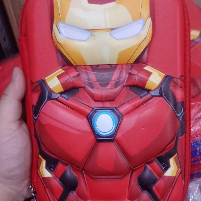 Kotak pensil smiggle super heroes spiderman,ironman,superman,batman,captainamerica-Ironman