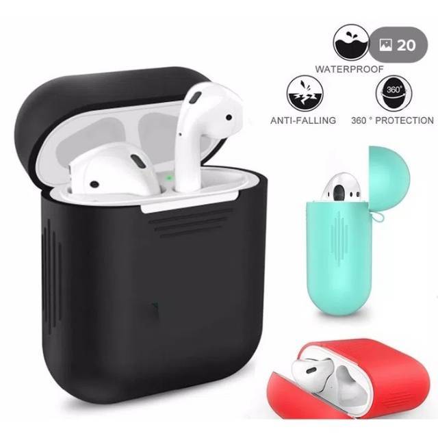 Termurah MEDAN For Apple Airpods Silicon case TWS i9s mini bluetooth earphone silikon ORI