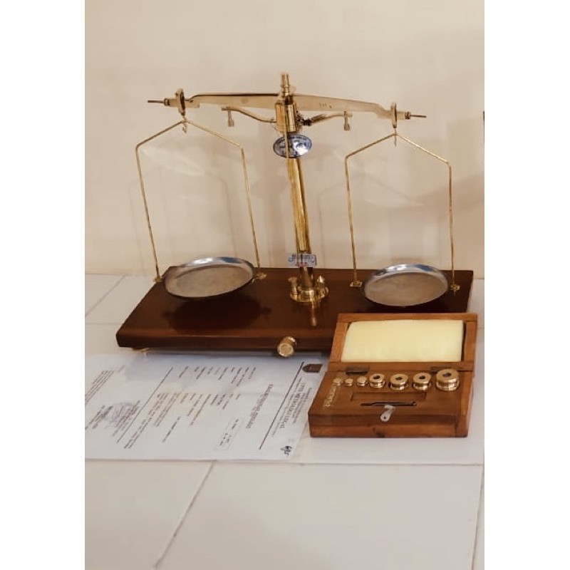 Timbangan Neraca Obat Apotek Farmasi Gram Free Packing Kayu