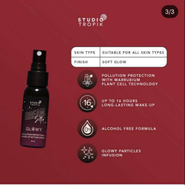 ★ BB ★ STUDIO TROPIK DreamSetter : Pollution Protection Make-up Setting Spray